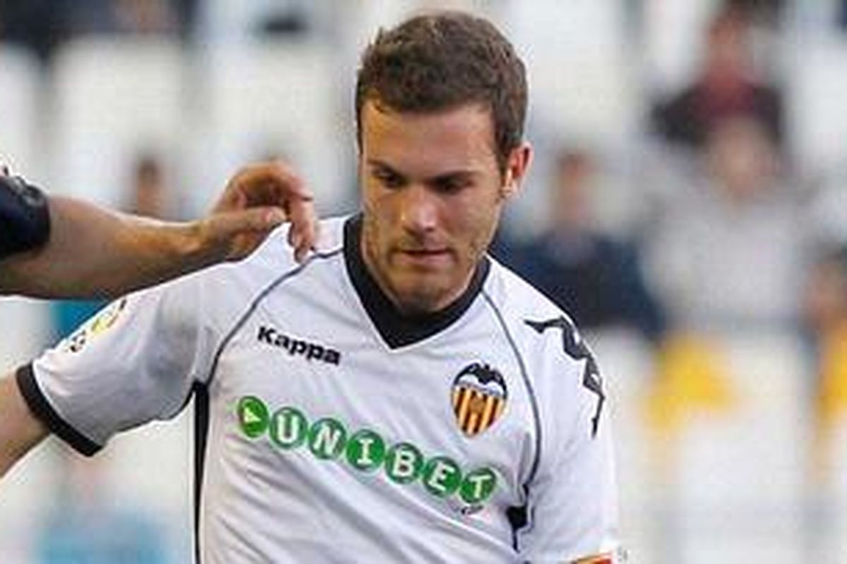 Gelandang Valencia, Juan Mata.