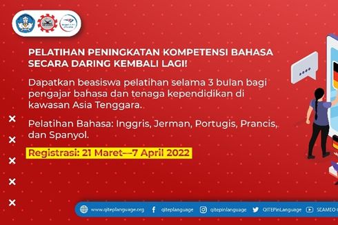 Dibuka Beasiswa Pelatihan Bahasa Asing 2022 bagi Guru dan Tendik