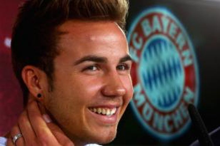 Gelandang serang Bayern Muenchen, Mario Goetze.