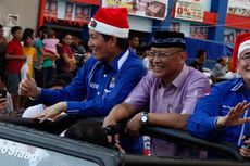 Pramono Edhi Ikut Berparade Santa di Manado