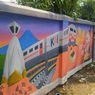 Jalan Stasiun Dihiasi Mural Ikon Banyumas, Dibuat Seniman dari Berbagai Daerah