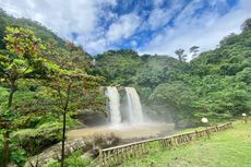 Pesona Curug Sodong, Air Terjun Kembar di Geopark Ciletuh 