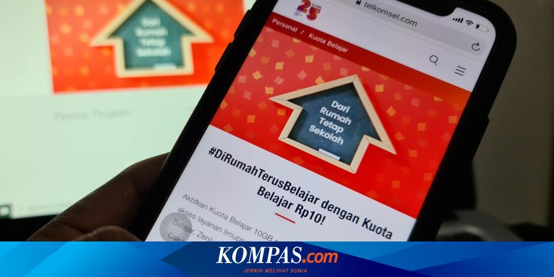 Paket Kuota Belajar Telkomsel 10 Gb Rp 10 Bagaimana Cara Mendapatkannya Halaman All Kompas Com