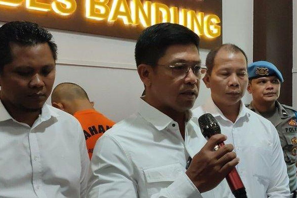 Kasatreskrim Polrestabes Bandung, AKBP Agah Sonjaya, saat ditemui di Mapolrestabes Bandung, Selasa (5/6/2023). 
