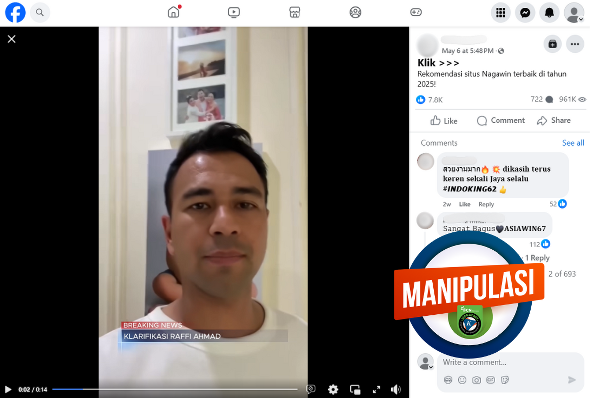 Admin Situs Judi Gunakan AI untuk Impersonasi Figur Publik di Media Sosial