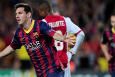 Tendangan Bebas Messi Bawa Barca Tinggalkan Ajax 