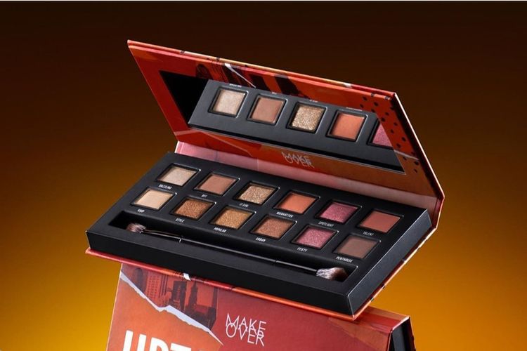 MAKE OVER Eyeshadow Palette Uptown Bae yang menyediakan warna-warna netral untuk pemula.