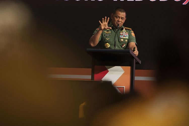 Jenderal TNI (Purn) Gatot Nurmantyo saat menjabat Panglima TNI