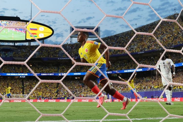 Hasil HT Kolombia Vs Ghana 1-0: Gol Perdana Jhon Arias Jadi Pembeda