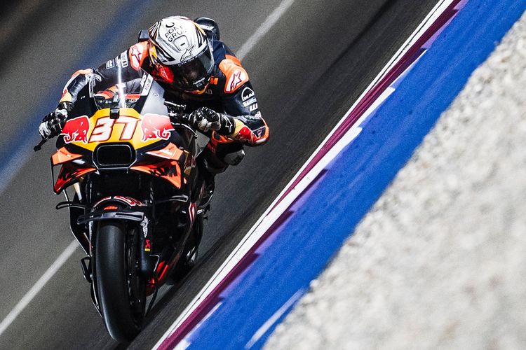 Pedro Acosta saat berlaga pada MotoGP Qatar 2025