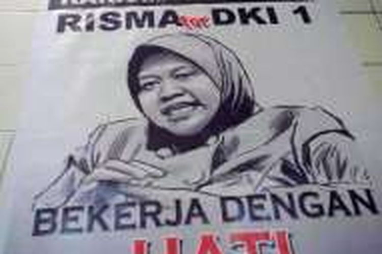 Foto poster Risma yang beredar di media sosial. 