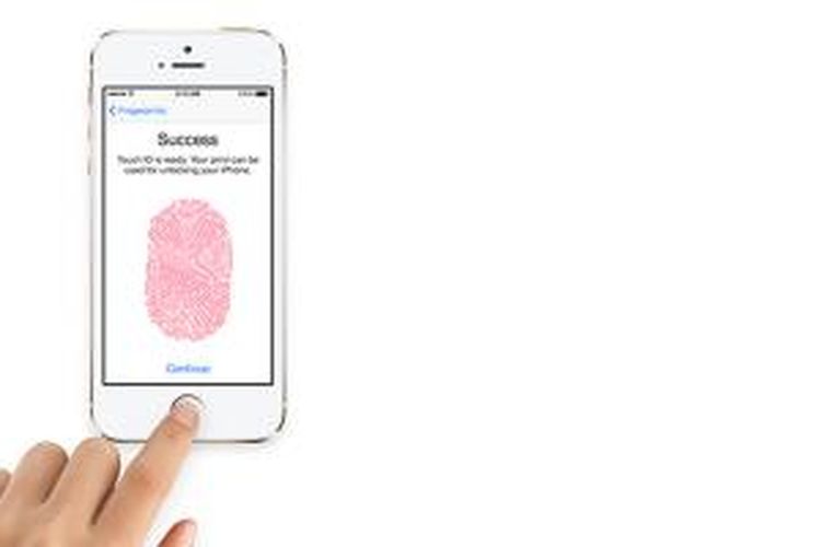 Pemindai sidik jari pada iPhone 5S