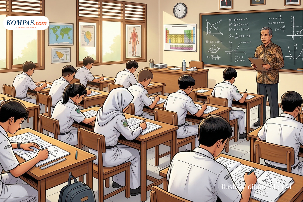 Ilustrasi 35 Soal TKA Matematika SMP Kelas 9 2026 dan Pembahasan Lengkap