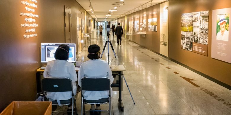 Suasana di salah satu rumah sakit di Seoul, Korea Selatan, Januari 2020, saat wabah virus corona sudah merebak.