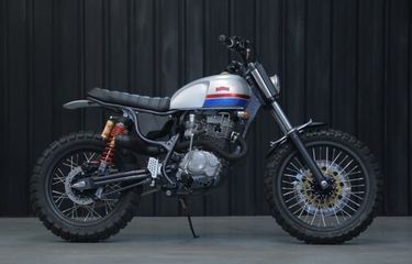 Honda tiger scrambler shop