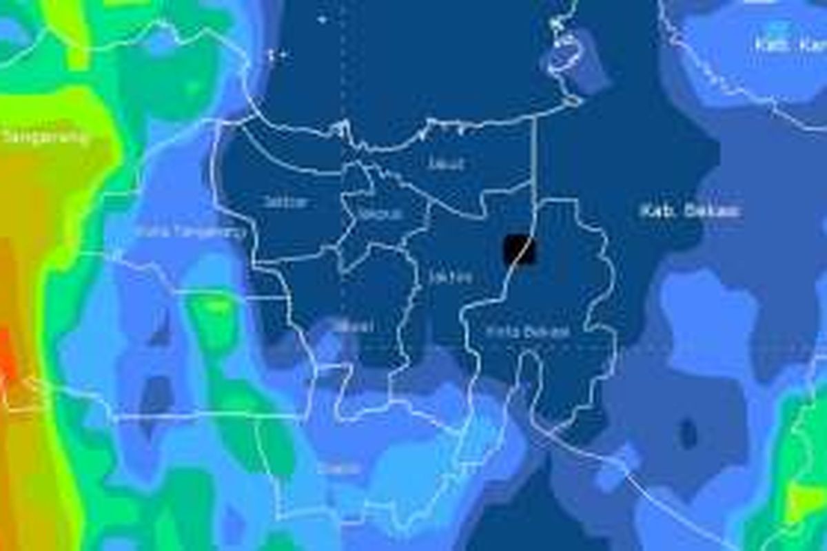 Citra satelit Himawari pada Jumat (4/11/2016) pukul 16.10 WIB.