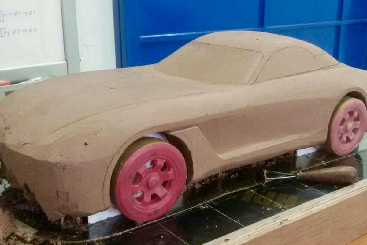 Desain awal prototipe mobil listrik Aldebaran