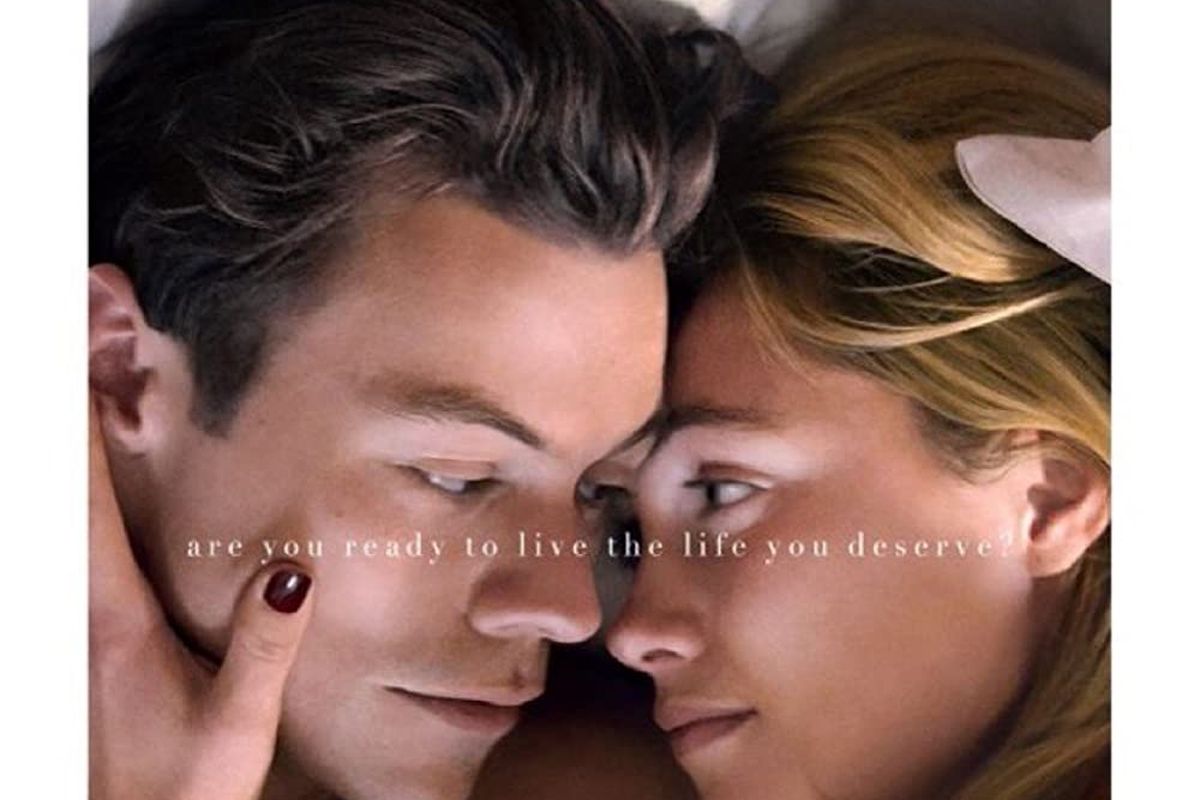 Harry Styles dan Florence Pugh, pemeran utama dalam film Don't Worry Darling