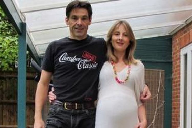 Robert Brown bersama pacarnya yang sedang hamil, Stephanie Bellemere, pada hari dia membunuh Joanna