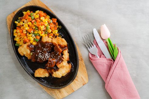 Resep Steak Ayam Crispy ala Restoran, Sajikan dengan Mixed Vegetables