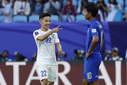 Hasil Uzbekistan Vs Thailand 2-1, Gajah Perang Tersingkir, Wakil ASEAN Habis