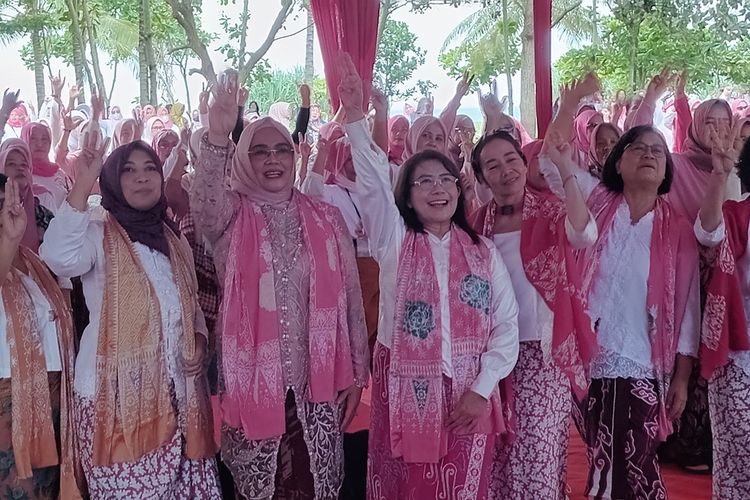 Jaleswari berkampanye di Madasari, Kecamatan Cimerak, Kabupaten Pangandaran, Jawa Barat, Jumat (2/2/2024)