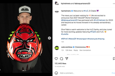 Resmi! Fabio Quartararo Bakal Pakai Helm HJC di MotoGP 2023