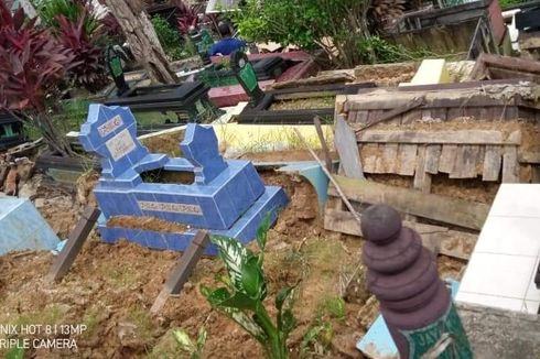 70 Makam di TPU Damanhuri Samarinda Rusak Diterjang Longsor
