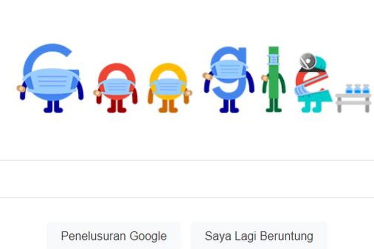 Google Doodle hari ini, Sabtu (1/5/2021).