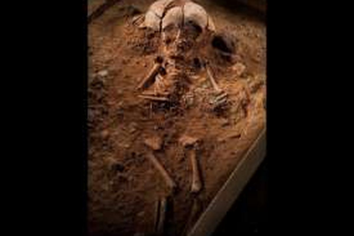 Bayi berusia enam bulan ini adalah salah satu kerangka bayi tertua yang ditemukan di Eropa. Ia dimakamkan 8.400 tahun yang lalu di pemakaman kuno dekat Berlin.