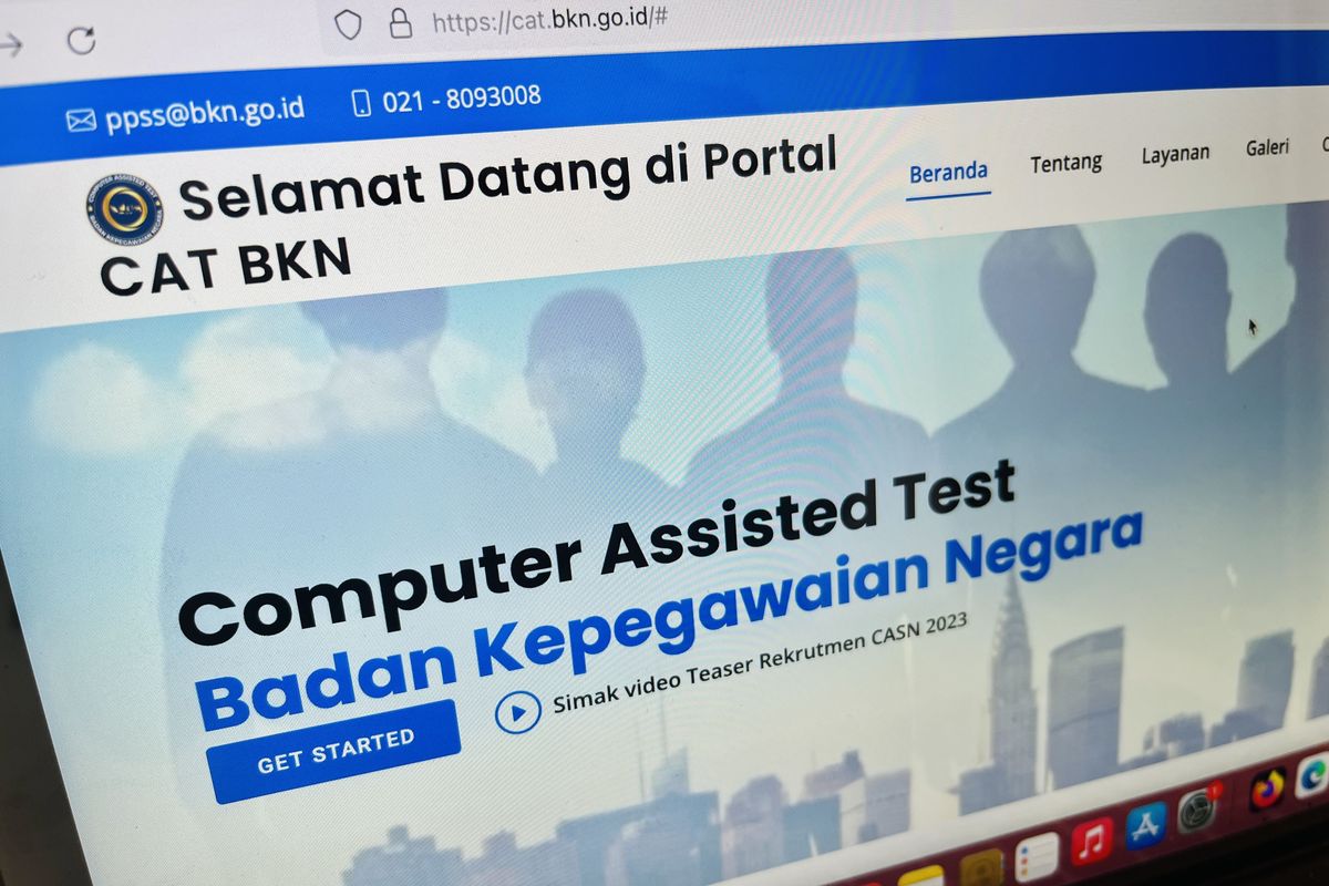 Simulasi CAT BKN buat seleksi CPNS dan PPPK 2023.