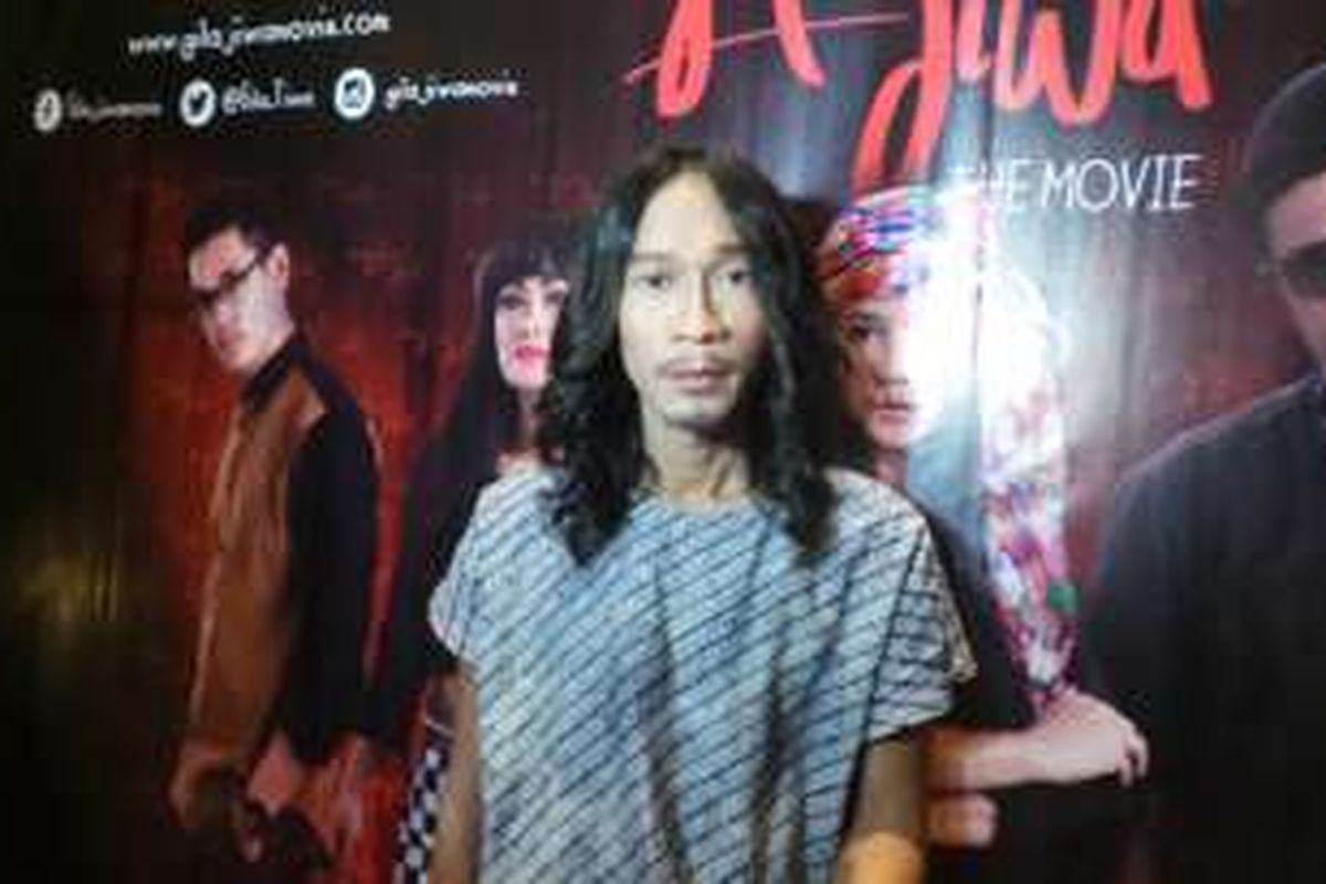 Aming saat pemutaran perdana film Gila Jiwa di XXI Epicentrum Walk, Jakarta Selatan, Selasa (5/4/2016) malam.