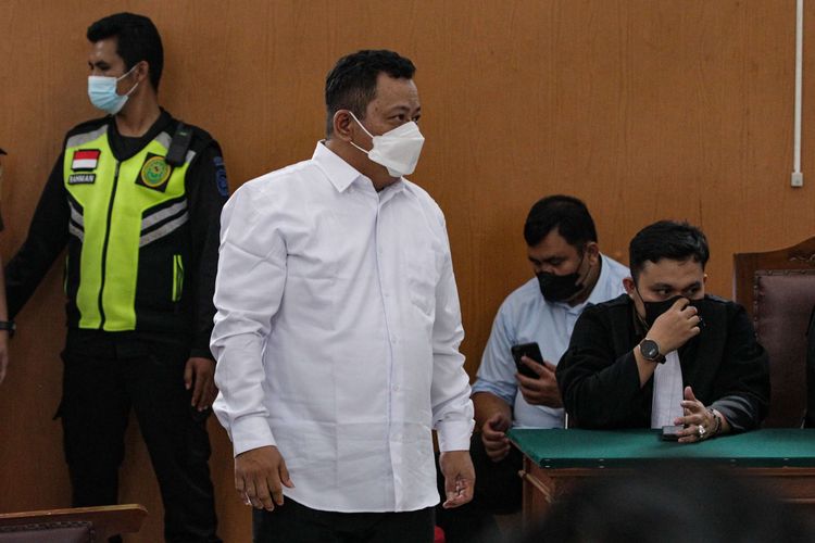 Terdakwa pembunuhan berencana terhadap Nofriansyah Yosua Hutabarat atau Brigadir J, Kuat Ma'ruf menjalani sidang pembacaan eksepsi oleh penasehat hukum terdakwa di Pengadilan Negeri Jakarta Selatan, Kamis (20/10/2022).