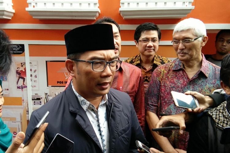 Wali Kota Bandung Ridwan Kamil saat ditemui seusai peresmian Taman Lalu Lintas, Jumat (29/9/2017).