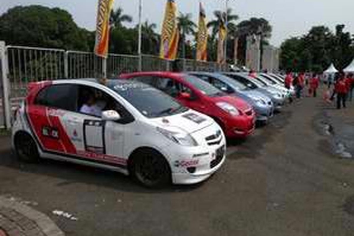 Sebanyak 10 unit New Yaris siap untuk di tes