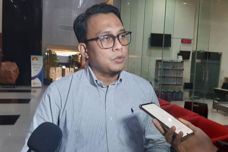 Plt Juru Bicara KPK Ali Fikri di Gedung Merah Putih KPK, Senin (17/2/2020).