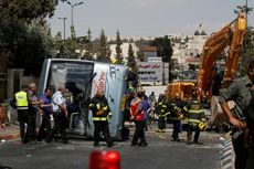 Ekskavator Tabrak Bus di Jerusalem, 1 Tewas