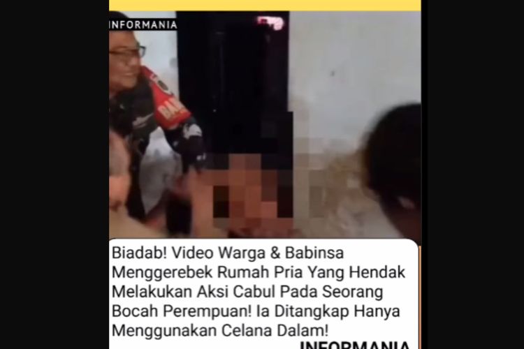 TNI bersama warga menggerebek pria yang diduga mencabuli anak perempuan di bawah umur di Cianjur, Jawa Barat, Selasa (11/7/2023).