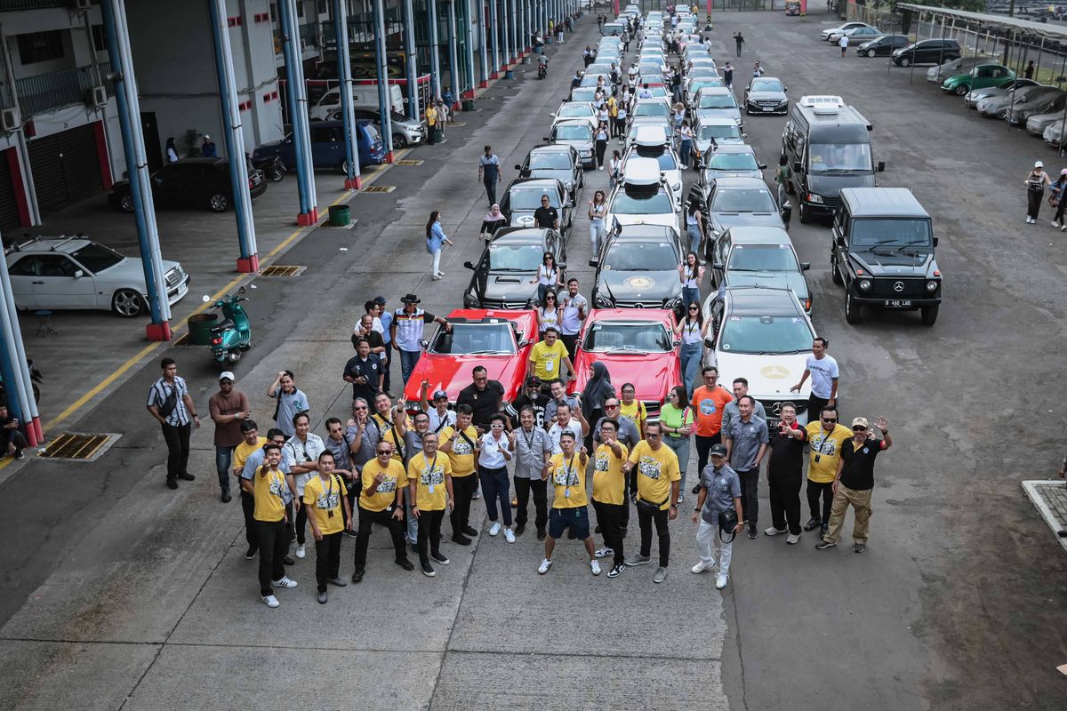 Mercedes Benz Club Indonesia pecahkan rekor MURI, lakukan victory lap di Sirkuit Sentul dengan lebih dari 1.000 mobil Mercy