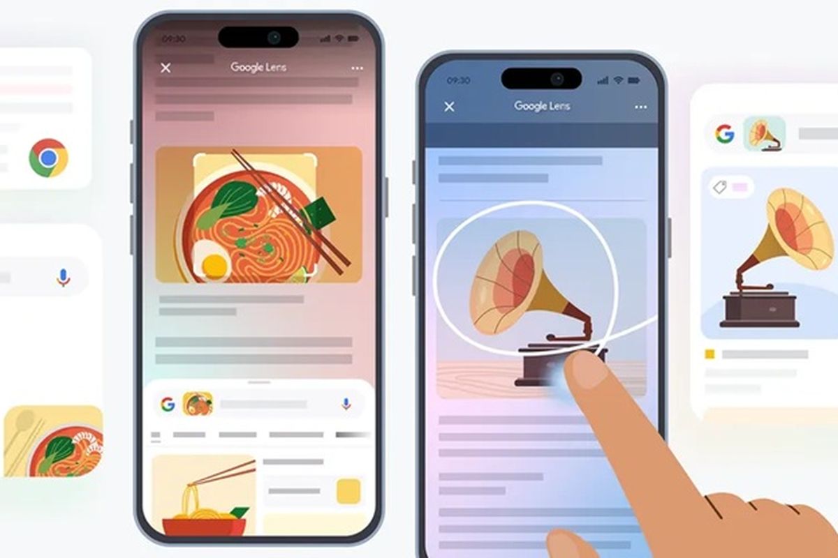 Ilustrasi Circle to Search di Iphone