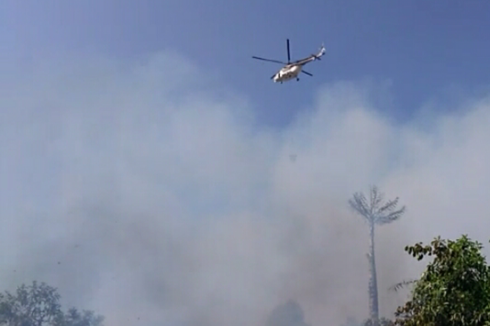 Helikopter Kepala BNPB yang Gagal Terbang di Sangihe Sempat Menyeret Kendaraan yang Terparkir