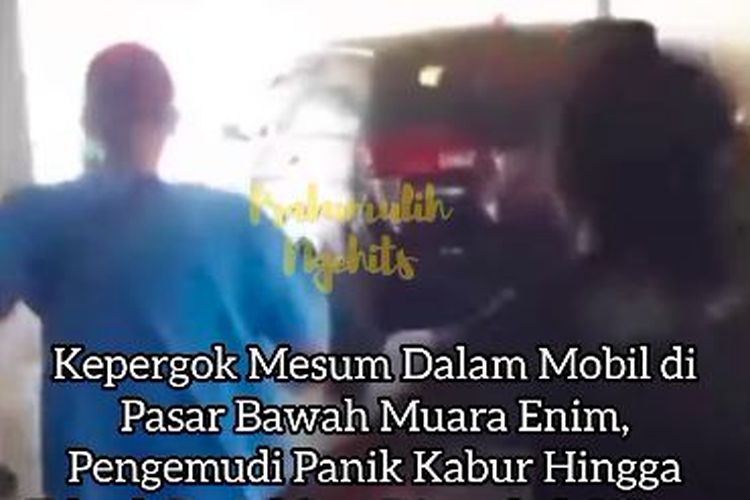 Innova Bergoyang di Area Parkir Pasar Muara Enim, Kabur saat Dikejar Juru Parkir