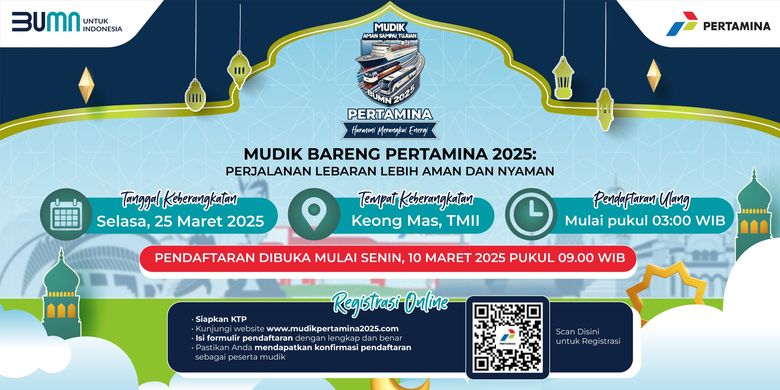 Mudik Gratis Pertamina 2025.