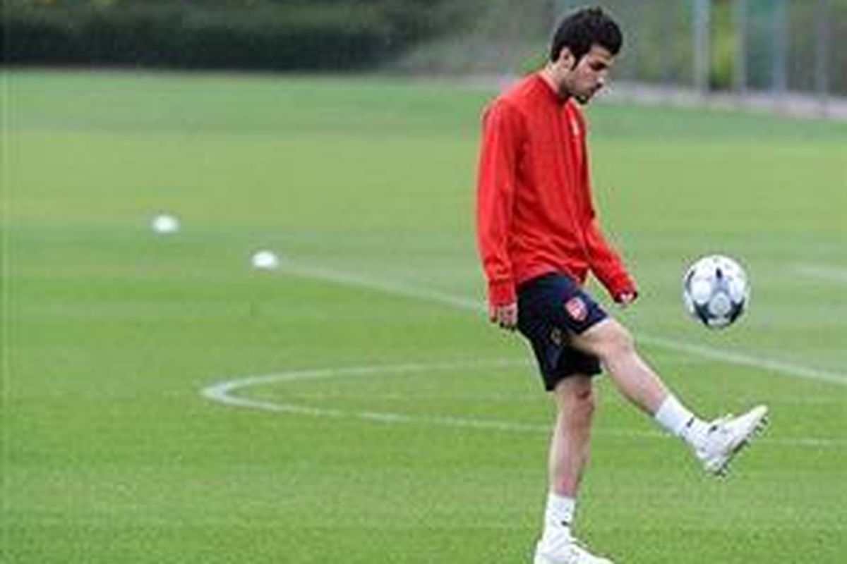Kapten Arsenal, Cesc Fabregas.