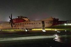 Foto Perlihatkan Sayap Kiri Batik Air Patah, Ekor TransNusa Hancur