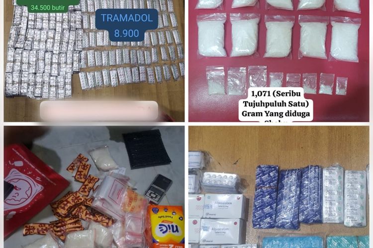Polisi Ungkap Peredaran Narkoba di Jakbar, Sita 74.000 Obat Keras dan 1 Kg Sabu
