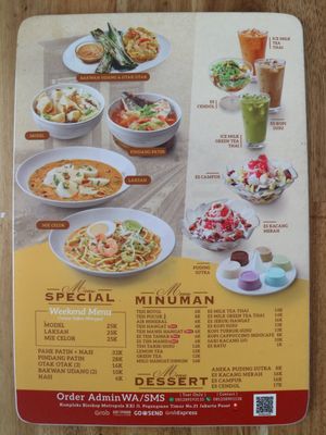 Menu Pempek Megaria