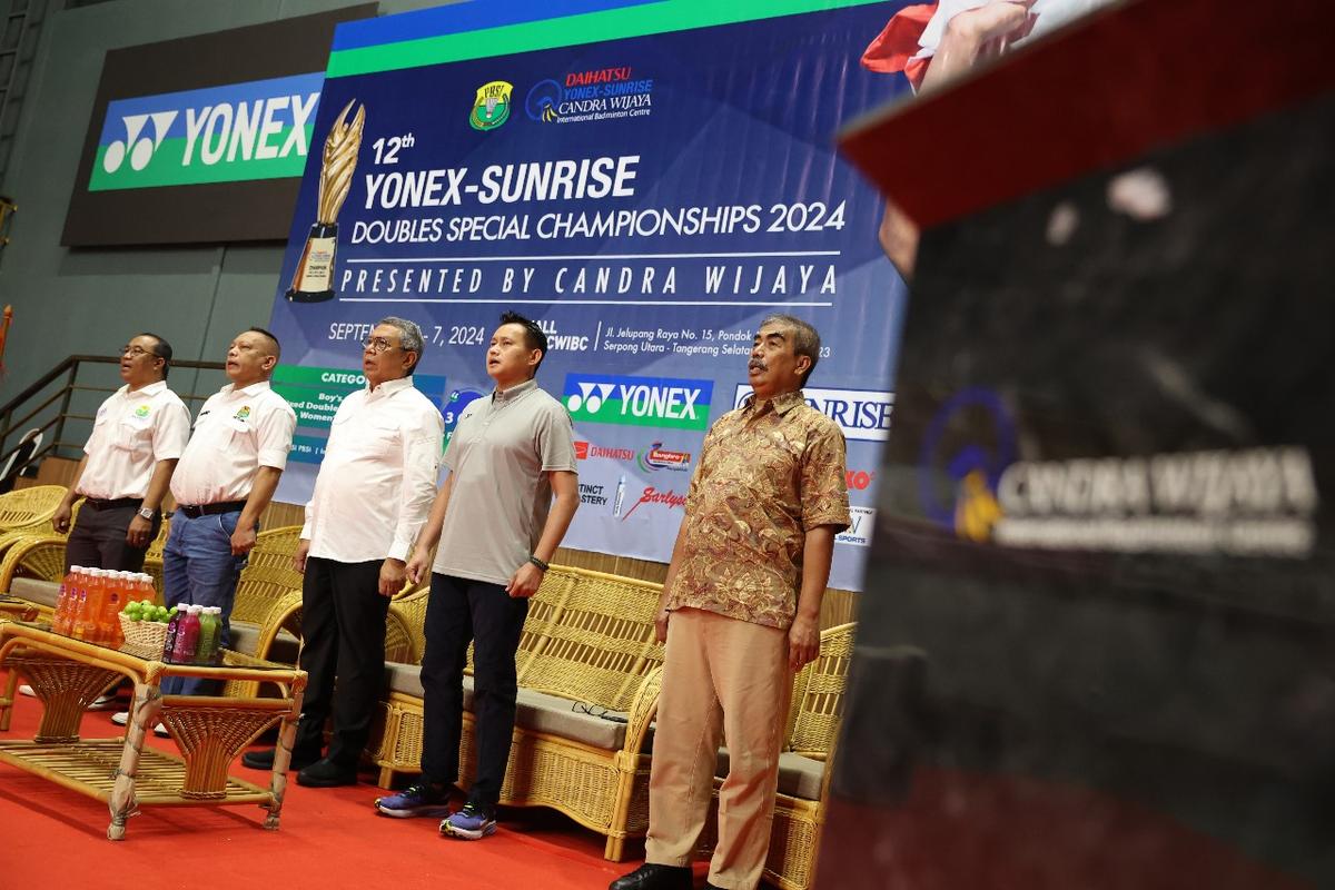 Kejuaraan bulu tangkis khusus ganda bertajuk 12th Yonex-Sunrise Doubles Special Championships 2024 Presented by Candra Wijaya resmi digelar pada 4-7 September 2024 di Hall Daihatsu Yonex-Sunrise Candra Wijaya International Badminton Centre (DYSCWIBC), Jelupang, Serpong, Tangerang Selatan, Banten. 