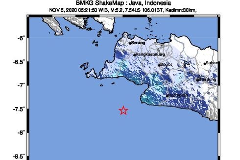 Gempa Hari Ini: M 5,2 Guncang Lebak, Banten, Dipicu Subduksi Lempeng