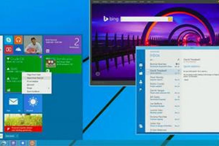 Tampilan Start Menu baru Windows yang disinyalir akan datang pada update bulan Agustus